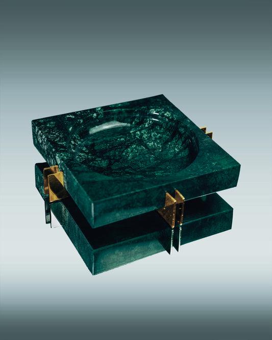 MARBLE ASHTRAY M SQUARE