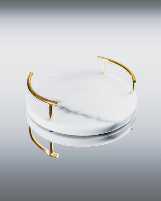 MARBLE CIRCULAR TRAY