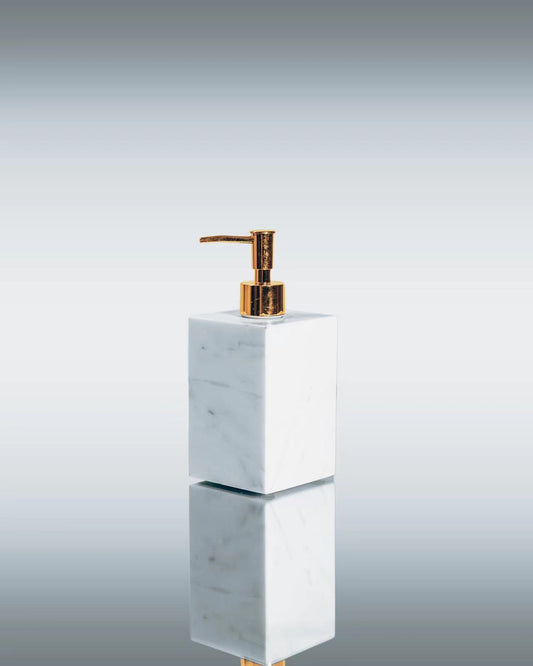 MARBLE SOAP DISPENSER SQUARE